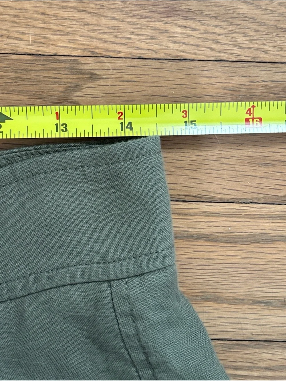 NWT Everlane Women's The Linen Way-High Drape Pant in Khaki Green Size 6